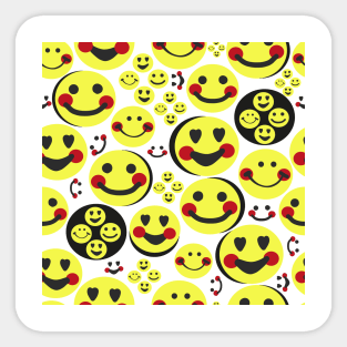 Happy faces, smiley faces emotions Sticker